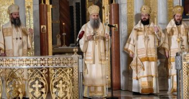 Ко иде на Литургије где се помиње Порфирије је као онај који иде на Вучићеве скупове да маше заставицама СНС-а (а убеђује нас да није за Вучића)